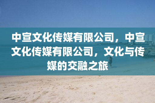 中宣文化传媒有限公司,中宣文化传媒有限公司,文化与传媒的交融之旅中山市多米克自动化设备有限公司