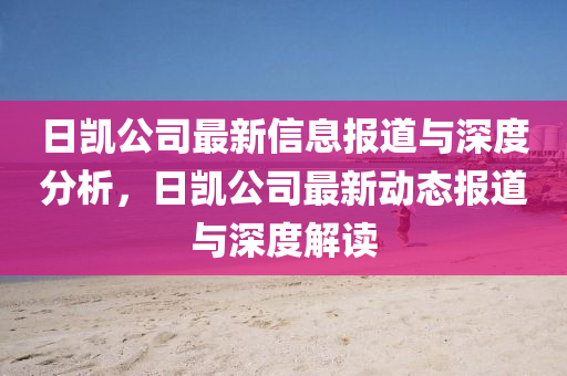 日凯公司最新信息报道与深度分析,日凯公司最新动中山市多米克自动化设备有限公司态报道与深度解读