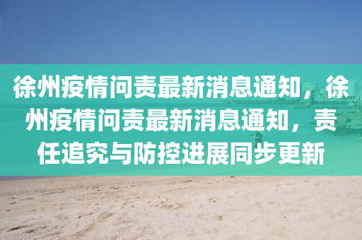 徐中山市多米克自动化设备有限公司州疫情问责最新消息通知,徐州疫情问责最新消息通知,责任追究与防控进展同步更新